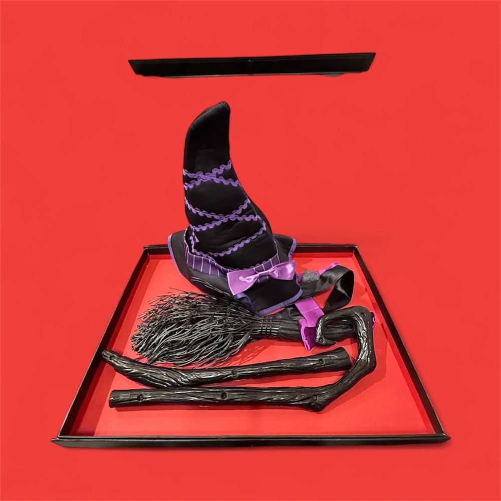 Kids Halloween Witch Costume - Purple and Orange - Picture 3 of 4